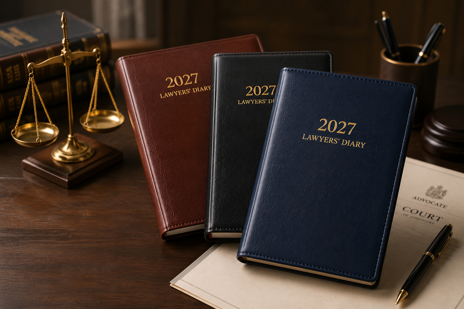 Chaudhari's Lawyer's Referencer 2027 - Premium PU Finish in Blue, Black, Maroon and Tan